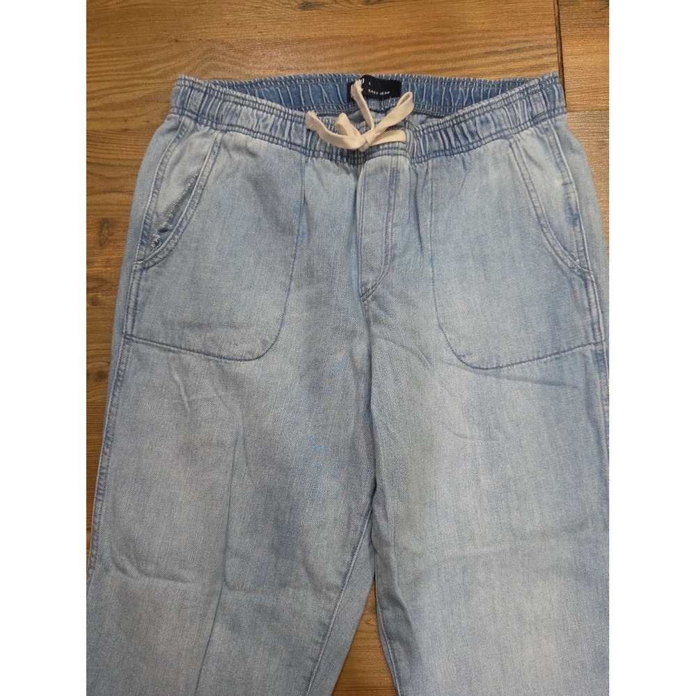 Gap Easy Jean Pull On Stretch Pull On Hi Rise Norm Weekend Large Blue Relax - Picture 3 of 7